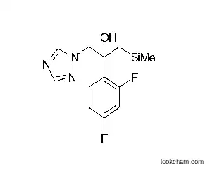 Molecular Structure of 149509-00-2 (2-(2,4-difluorophenyl)-1-(1-H-1,2,4-triazole)-3-trimethylsilyl-2-propanol)
